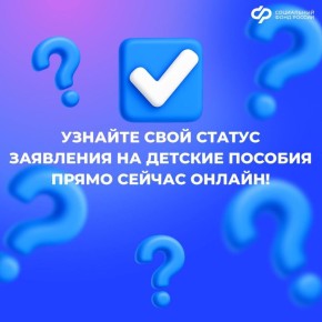 Узнать о статусе вашего заявления на детские пособия онлайн – легко