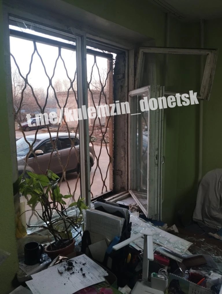 Последствия ночного вражеского обстрела укронацистами Буденновского района