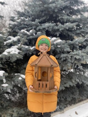 Школьница из Донецка победила в федеральном конкурсе на лучшую кормушку для птиц