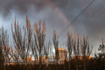 А еще сегодня над Донецком была радуга