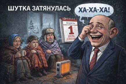 Когда отопление отключили в День смеха