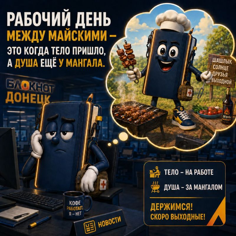 Держимся. Блокнот Донецк в Телеграм