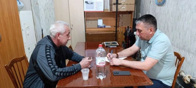 На площадке Филиала Государственного фонда поддержки участников специальной военной операции «Защитники Отечества» по Донецкой Народной Республике в Кировском районе г. о. Донецк первый заместитель руководителя Управы...