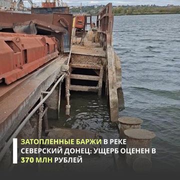 Росприроднадзор направил требования собственникам трех судов на сумму более 370 млн рублей — для добровольного возмещения вреда, причиненного реке в Ростовской области