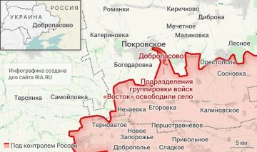 ВС РФ освободили населённый пункт Добропасово в Днепропетровской области