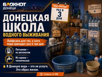 Попросили ИИ представить себя жителем Донецка и выдать лайфхаки по экономии воды