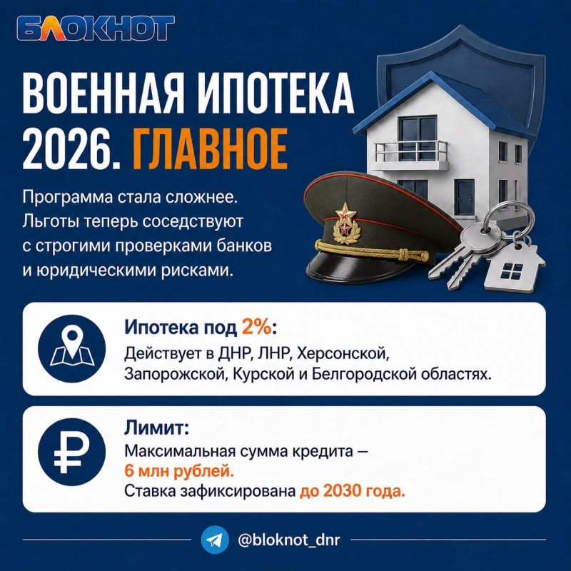 Военная ипотека в 2026 году — как не попасть в долговую яму?