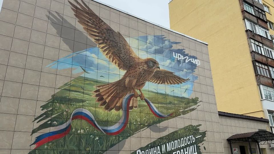 Не просто возводить стены, но и наполнять их смыслами: молодежный центр в Харцызске украсил новый мурал