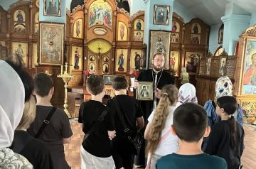 Дети из пришкольных лагерей знакомятся с православием в храмах Донецкой епархии