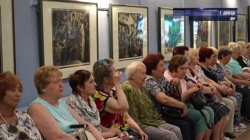 Более 50 работ Владимира Шенделя — от военных серий до шахтёрских будней — представили в Донецке к 90-летию мастера