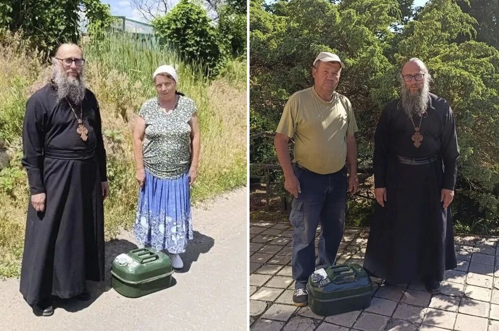 Прихожане храма в Авдеевке получили спасительный бензин для генераторов