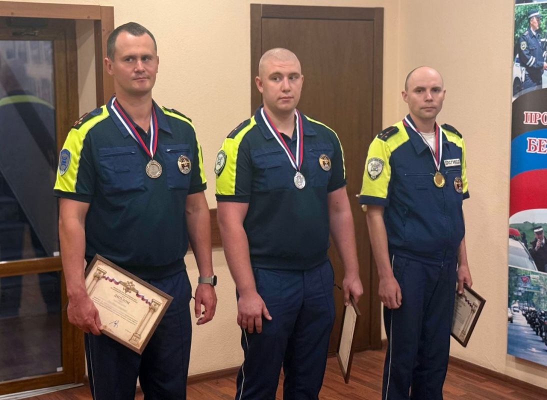 Стрельба, фигурное вождение и знание правил: в ДНР выбрали лучшего инспектора ДПС