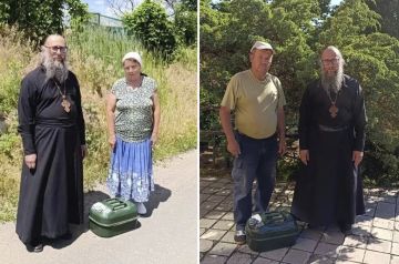 Прихожане храма в Авдеевке получили спасительный бензин для генераторов