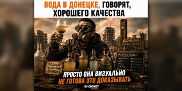 В Донецке внезапно оказалось много людей, довольных водой из крана