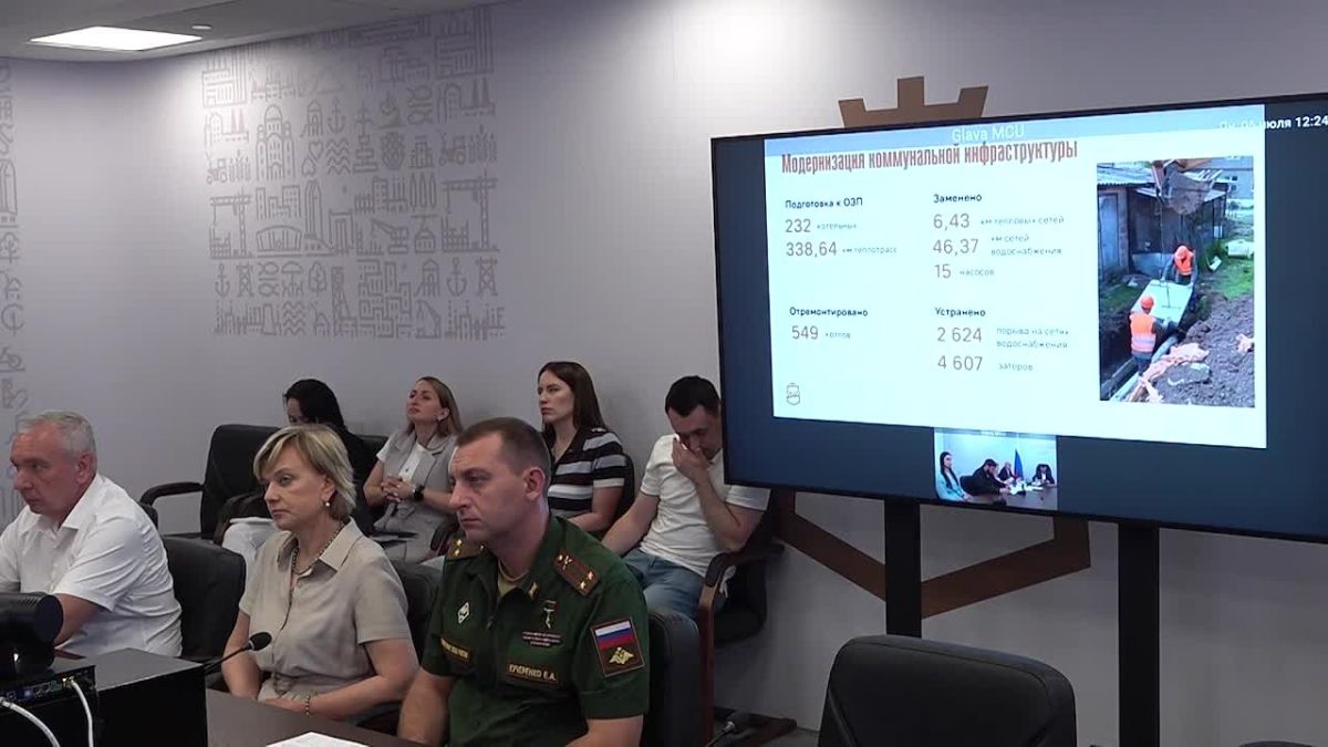 Глава ДНР Денис Пушилин провел еженедельное оперативное совещание с руководителями органов исполнительной власти и главами муниципальных образований