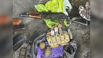 Полицейские изъяли у жителя Донецка арсенал оружия и боеприпасов, который он нёс по улице в пакетах
