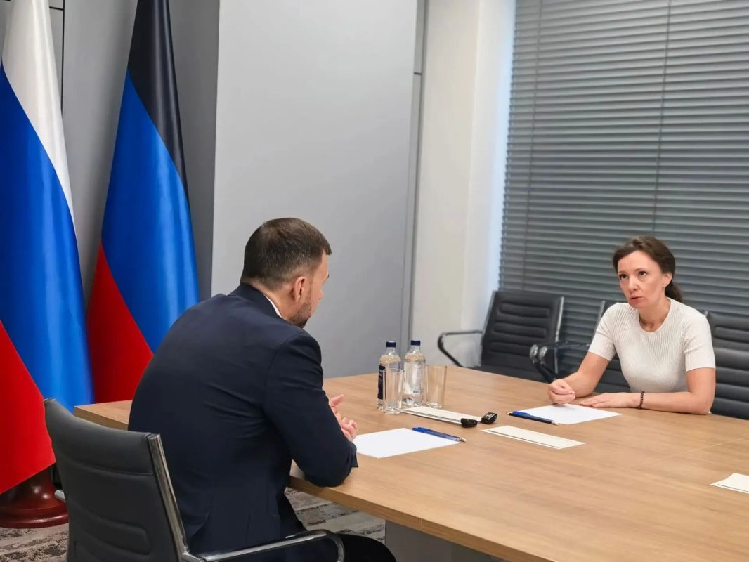 Анна Кузнецова: В Донецке с Главой ДНР Денисом Владимировичем Пушилиным социальные вопросы и результаты народной программы «Единой России»