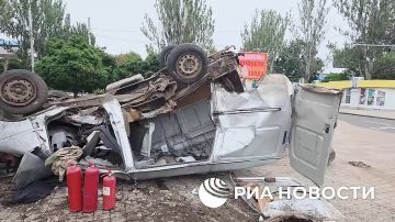Водитель в Донецке устроил погоню с полицией и спровоцировал ДТП