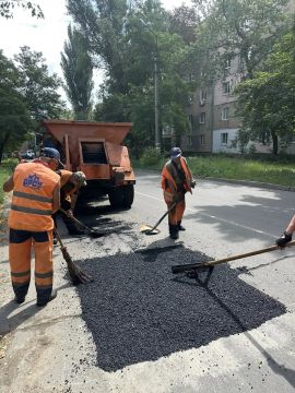 Ремонт дорожного покрытия по пр-кту Партизанскому Киевский район