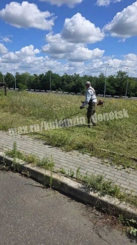 Продолжается работа по благоустройству зеленых пространств города!