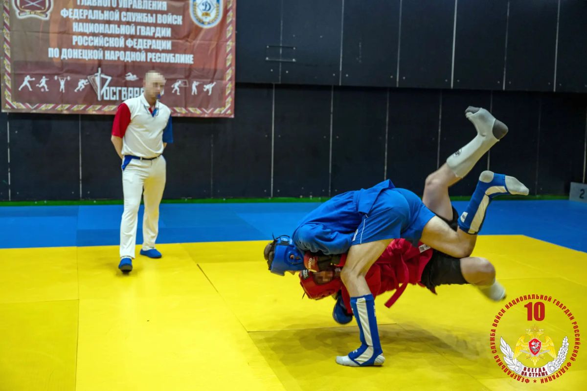 Чемпионат территориального органа Росгвардии по самбо прошёл в ДНР