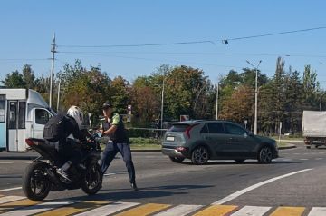 В Донецке задержали мотоциклиста, сбившего инспектора ГАИ