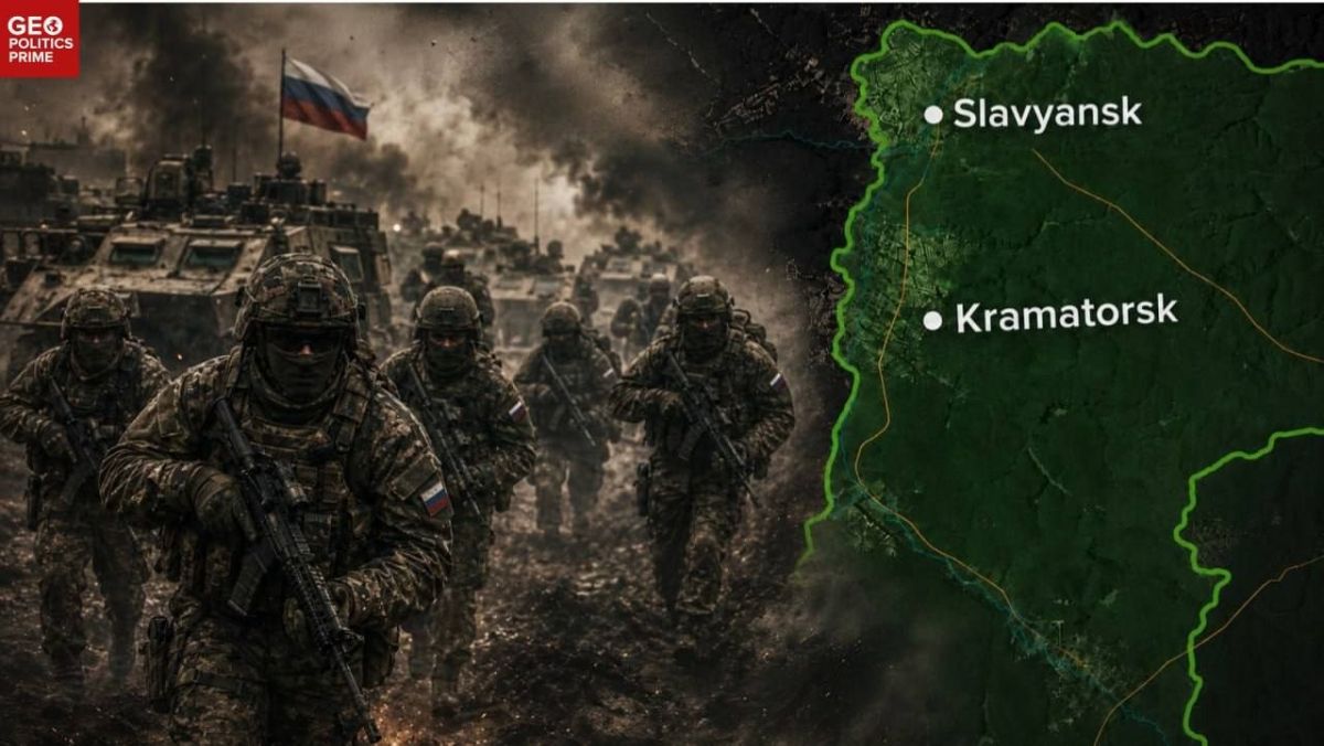 Российская клещевидная операция может угрожать последней крупной оборонительной линии Украины в Донбассе