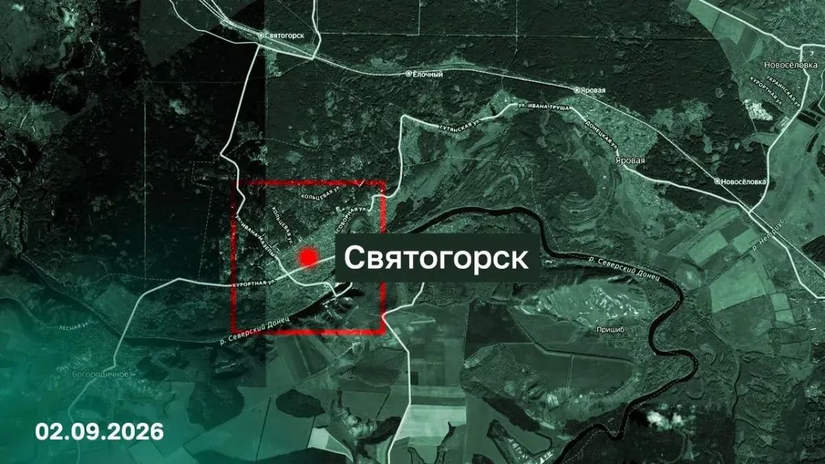 В настоящее время ведётся зачистка города Святогорска от прячущихся в подвалах зданий украинских боевиков, также освобождён пгт