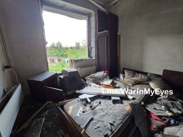 Разрушения в Куйбышевском районе Донецка в результате атаки беспилотника ВСУ