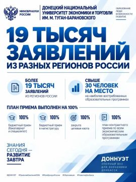 БОЛЕЕ 19 ТЫСЯЧ ЗАЯВЛЕНИЙ: ДОННУЭТ ПОДВОДИТ ИТОГИ ПРИЕМНОЙ КАМПАНИИ - 2026