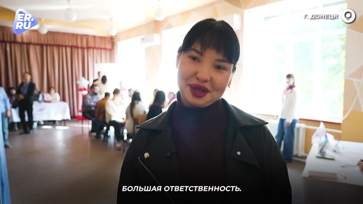 Голосуем за жизнь!. . Сотрудники донецкой Центральной городской клинической больницы № 6 проголосовали на выборах в Госдуму