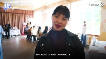 Голосуем за жизнь!. . Сотрудники донецкой Центральной городской клинической больницы № 6 проголосовали на выборах в Госдуму