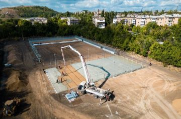 Спорткомплекс на Азотном в Донецке готов на 50%
