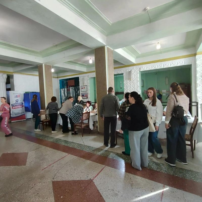 Жители Кировского района города Донецк показали большую активность в первый день выборов депутатов Государственной Думы!
