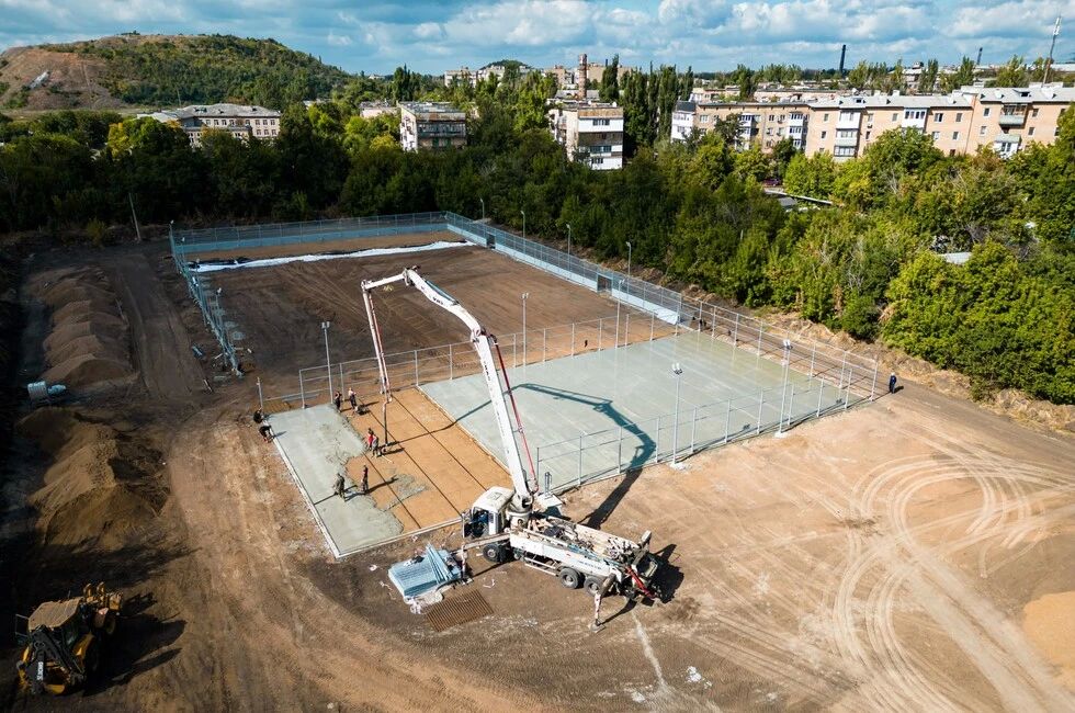 Спорткомплекс на Азотном в Донецке готов на 50%