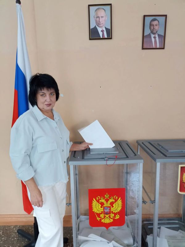 Проголосовала на выборах в Госдуму