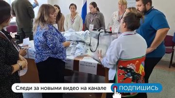 А вот как происходит начало обработки бюллетеней!