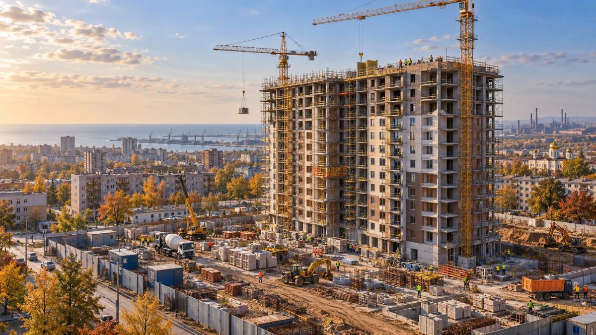 Более 40 многоквартирных домов сдадут в ДНР в 2026 году