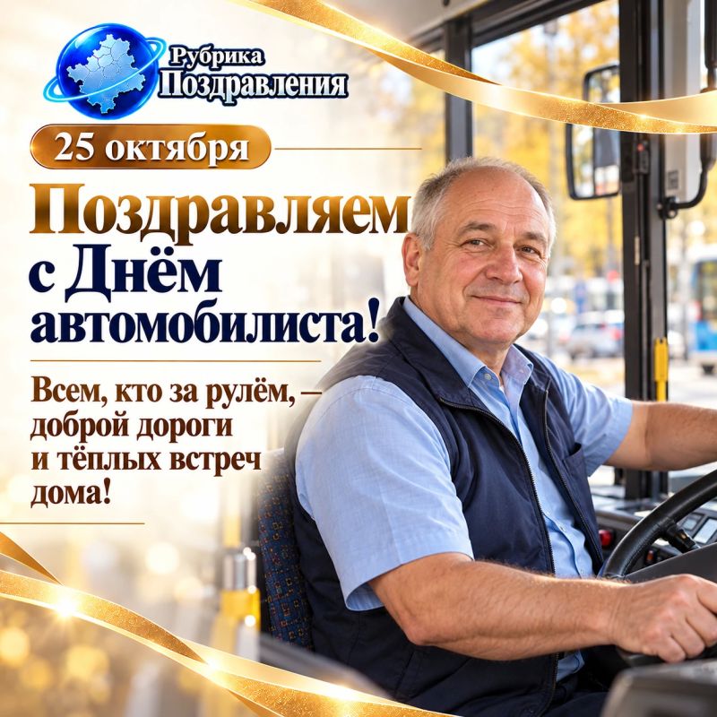 25 октября — поздравляем с Днём автомобилиста!