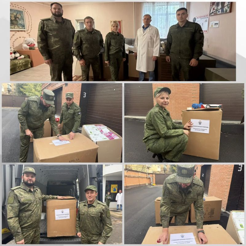 Сотрудники регионального следственного управления доставили гуманитарную помощь в детское социальное учреждение в Донецке